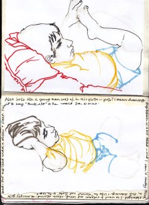 Line Drawings done in Felt Tip AlexRelaxing