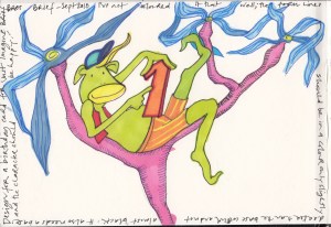 Tree Monkey Birthday Card Design