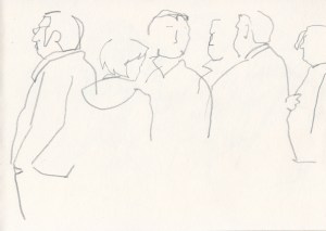 One of the first drawings in my new 'MA' sketchbook