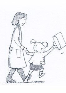 How you think walking to school will be