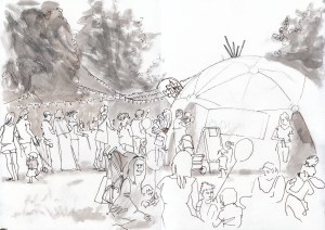 Queuing For FacePainting