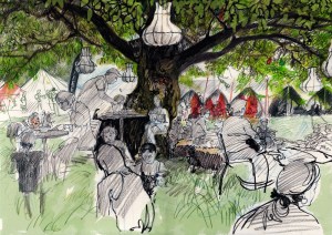 Eating Under The Tree