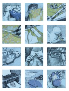 Fabrics added digitally - I've not had much time to reflect on it yet. My initial response is positive, but that might change come the morning!
